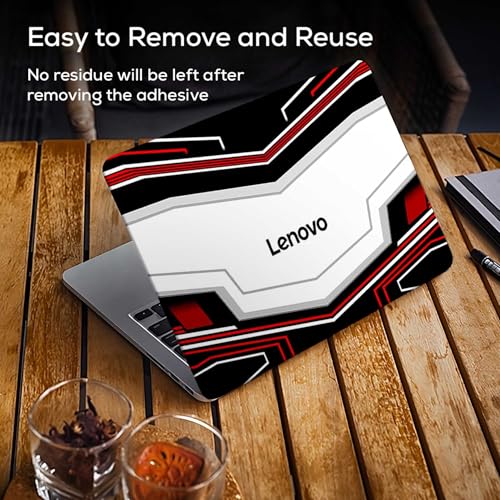 Image of Pattern L11 Top+Wrist Pad Vinyl Laptop Skin /Sticker /Cover for 14 Inches Laptops Laminated-Removable-HD Quality Compatible for Lenovo (13.8x9.6 Inches)