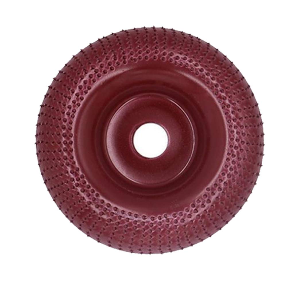 Meule d'angle en bois ponçage sculpture outil rotatif disque abrasif pour meuleuse d'angle carbure de tungstène façonnant 100/110/125 mm, rouge, 110 x 22 mm