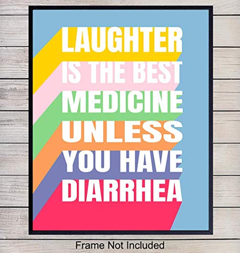 Funny Bathroom Typography Art Print - Wall Art Poster - Unique Home Decor