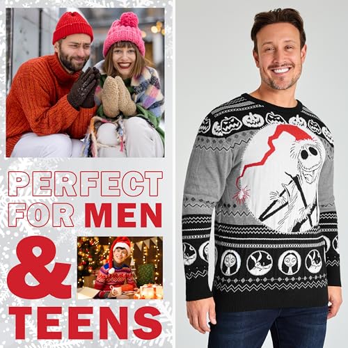 Disney Men's Warm Winter Jumper Christmas Jumper – Gift for Men and Teens3