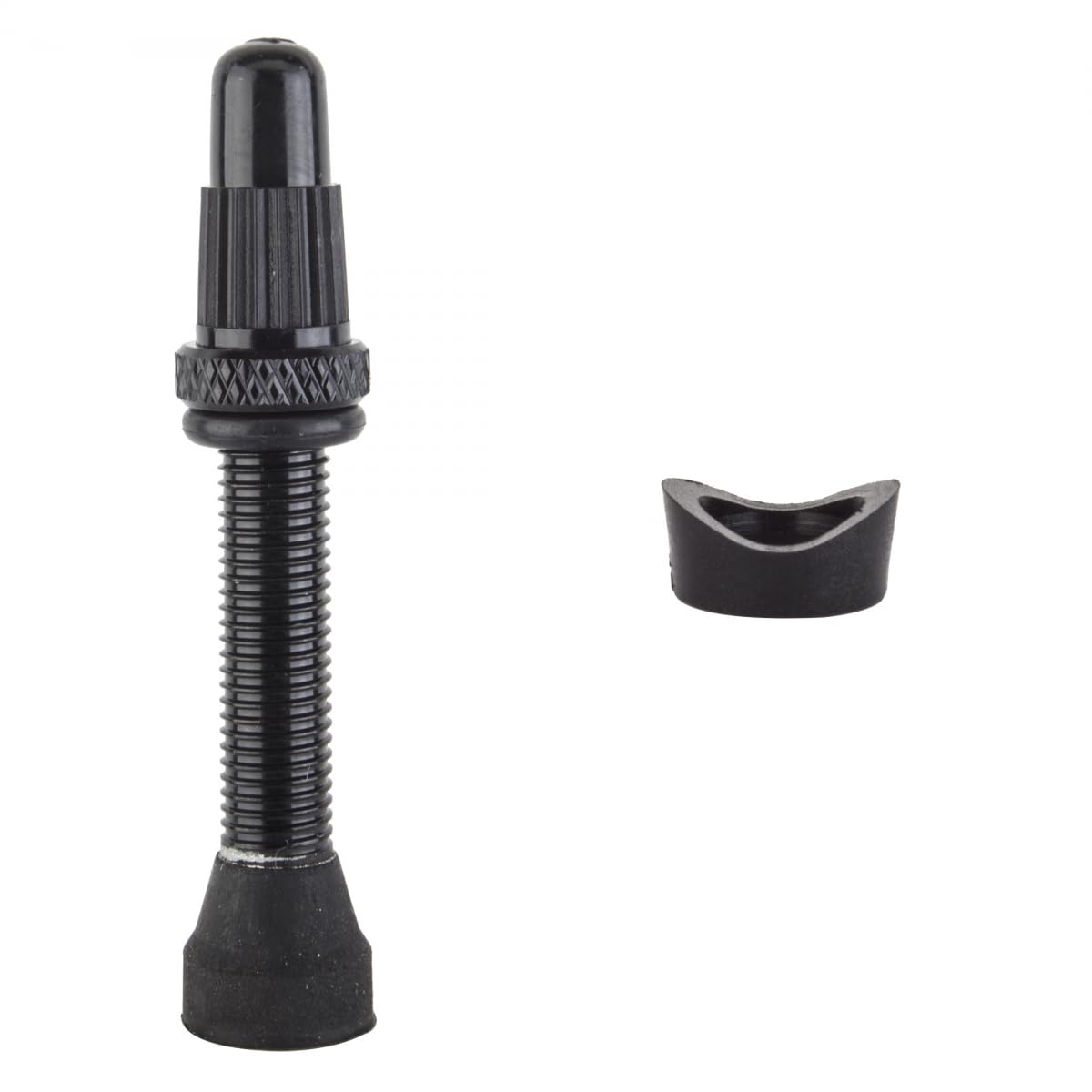 Origin8 Tubeless Alloy Presta Valves, 35mm, Black