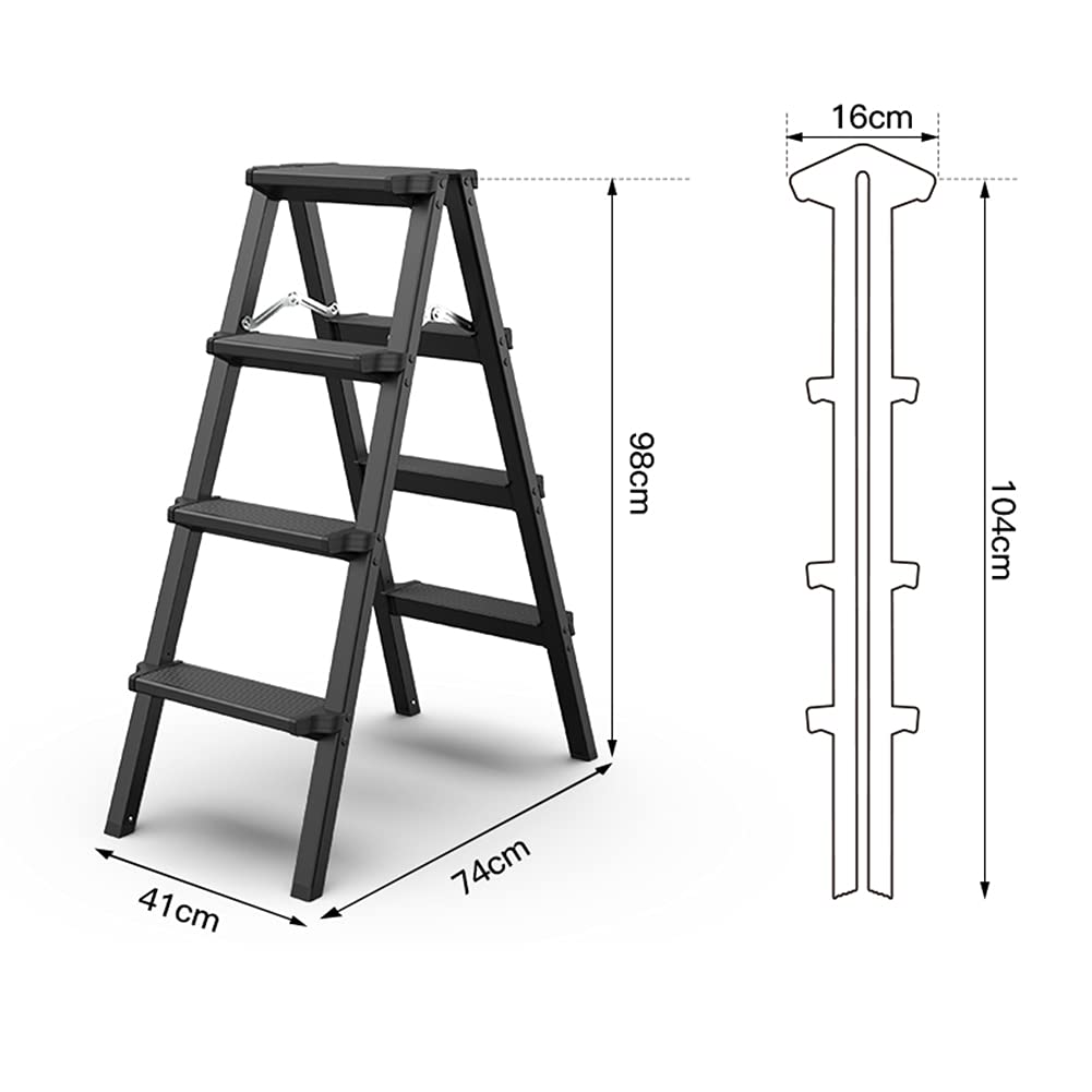 LUNEZY Holztritthocker 2-Stufen-Hocker für Kinder Holztritt-Kinderhocker mit Griffen für Badezimmer, Küche, Schlafzimmer, Spielzimmer und Wohnzimmer Maximale Belastung 150 kg