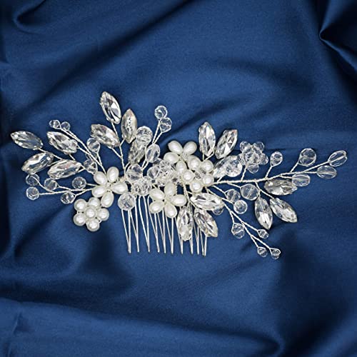 Acessórios de cabelo de casamento, pente de cabelo Fanvoes para noivas - Decorações de joias vintage
