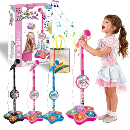 Microfono Karaoke per Bambini con Supporto, Microfono Per Bambini Con