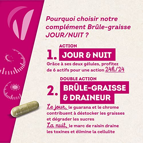 Vitavea - Complément alimentaire Minceur Brûle-graisse EXTRA FORT - Brule graisse : Guarana Chrome - Detox Draineur : Marc de raisin / Artichaut Citron - 30 gélules végétales - Fabriqué en France – Image 3