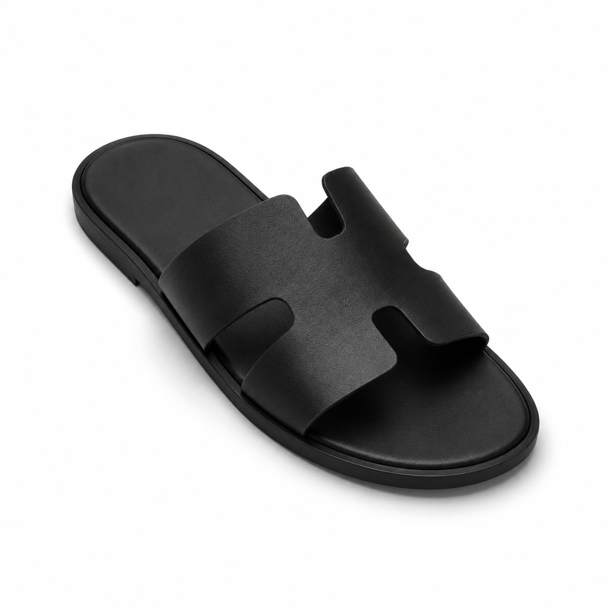 Men’s Premium Leather Slippers | Casual & Outdoor Sandals for Men | Soft Sole Comfortable Everyday Footwear-MF01-picture-29