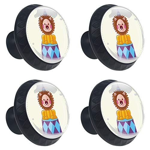 Bouton rond en verre pour armoire et commode de chambre - 2