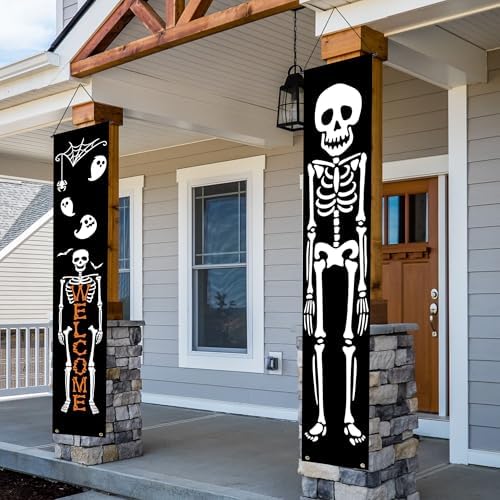 Halloween Banner Decorations Outdoor Indoor Happy Halloween Decor...