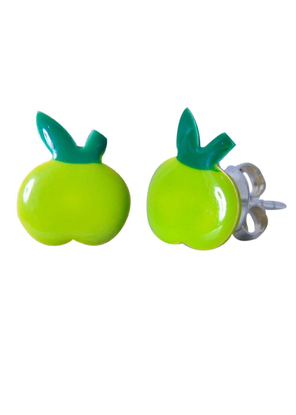 Abhooshan Cute and lovely Red Apple Enamel Earrings Studs in 925 Silver for girls kids jewellery allergy free stylish gift (Green) (B089N4NNHN) Amazon Price History, Amazon Price Tracker