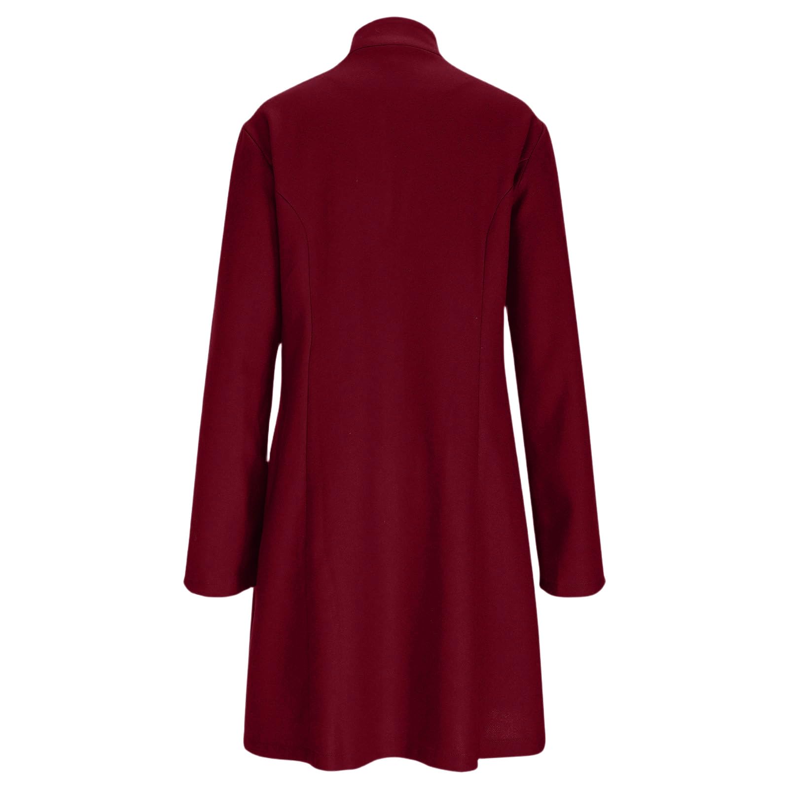 Wollmantel Damen Winter Winterjacke Elegant Wollwalk Jacke Einfarbig | Wintermantel Damen Wolle Tweed Jacke Lang Wintermantel Frauen Winddicht Wolljacke Mit Knöpfen Coat Women Langarm