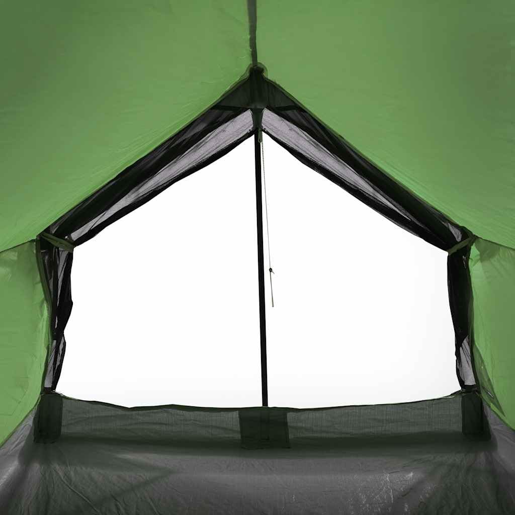 vidaXL Campingzelt, Trekkingzelt für 2 Personen Wasserdicht, Zelt mit Insektenschutz für Outdoor Camping Wandern, Wanderzelt Leicht Tragbar, Grün