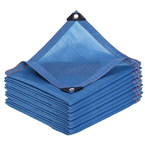 YYQXLZ Sunblock Shade Cloth Greenhouse Shade Net UV Resistant Net 50% Shading Rate Garden Flower Plant (Color : Blue, Size : 10mX15m)