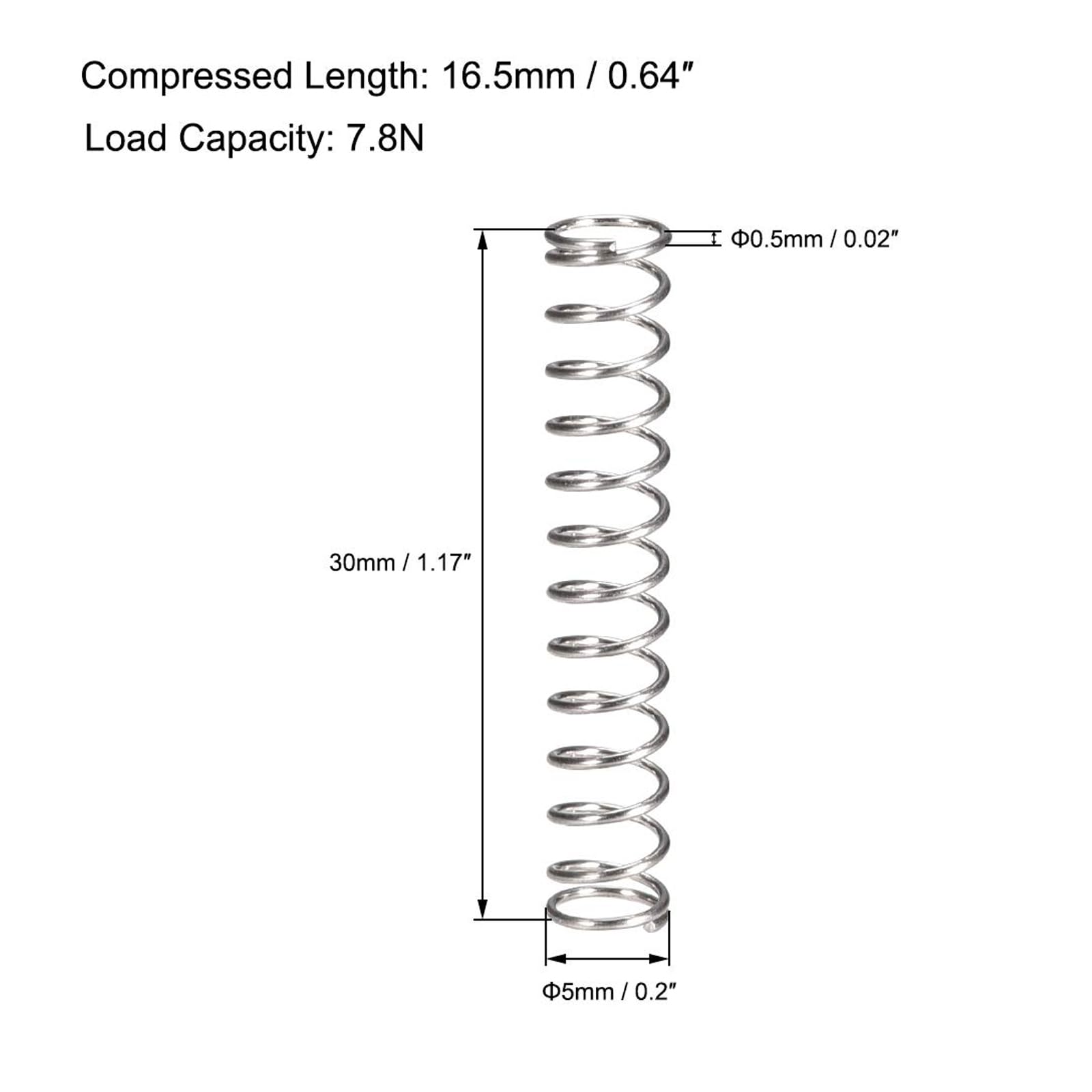 TOP-VIGOR 30Pcs Compression Spring - Image 2
