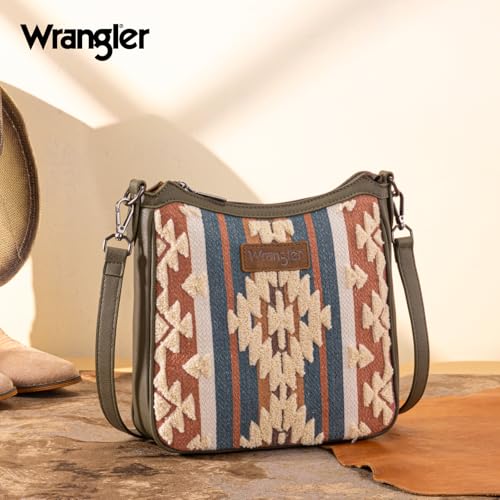 Wrangler Chenille Shoulder Bag for Women Western Women's Crossbody bags Aztec Top-handle Bags3