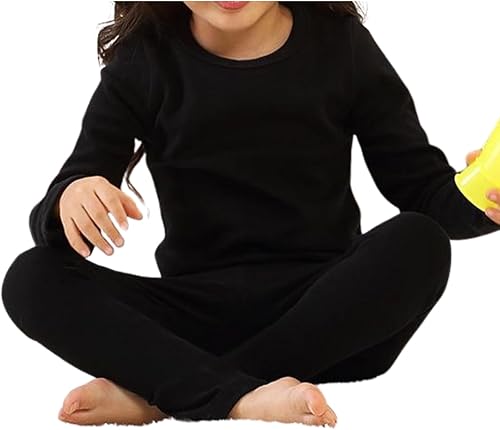 Miniatura 2 de DOOVID Conjunto de ropa interior térmica para niños y niñas, pantalones largos, capa base, ropa interior cálida para niños e invierno