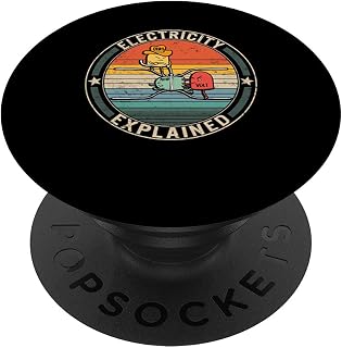 Electricity Explained Cute Ohm Volt Amp Electrical Engineer PopSockets Swappable PopGrip