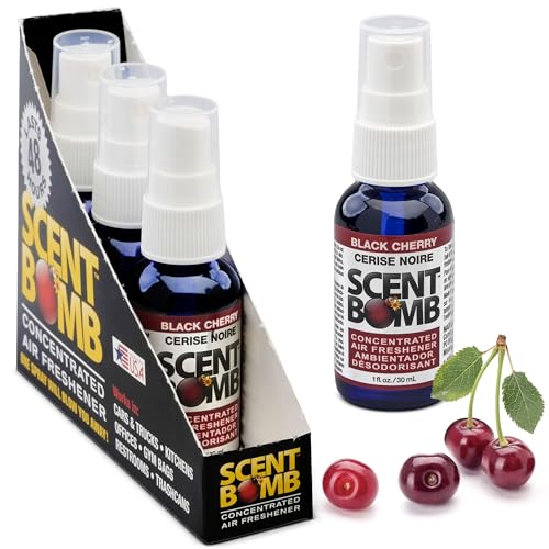 Image of Scent Bomb Air Freshener Spray, Long-Lasting Odor Eliminator - Effective Deodorizer for Home & Car, Fresh Room Spray for Kitchen, Bathroom & Smell Neutralizer - 1 oz Pack of 4, Gardenia Scent