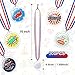 Tatuo 200 Pcs DIY Medal Design Your Own Award Medals Bulk for Kids with Neck Ribbons for Party Favors Winner Trophy Gymnastics School Field Day Prize Gift Fun Craft Activity