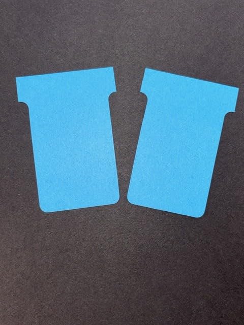Mid Blue Size 2 Tcards, Re-Fills for Office Wall Planner,Pack of 100 160GSM