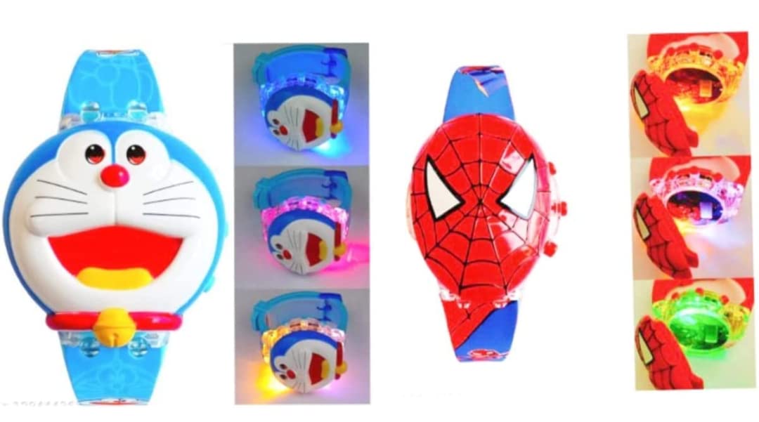 Kanisha Watch for Kids On The Theme of Doremon with Music Tune and Face Cover Multicolor Led Digital Light Kid Watch (Pack of 2) (3-9 Year (B0C11XVH95) Amazon Price History, Amazon Price Tracker