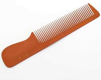 ヤマタ信山ベークコーム　誂ベーク　櫛挟み板　理容櫛 Amazon | 信山 ベークコーム #7 直歯 手付2号 赤色材料品番「57」 | 信