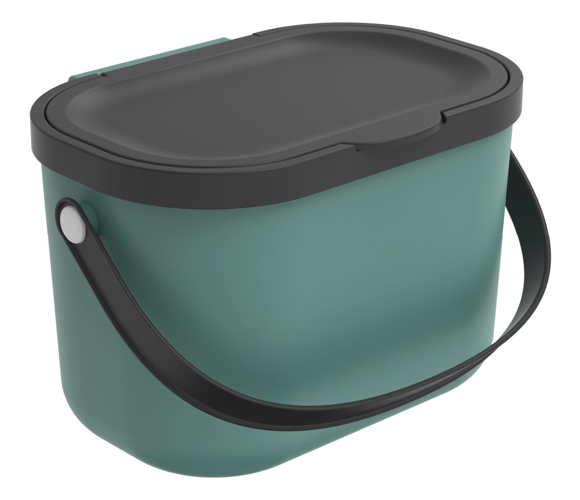 Rotho Duo Portarifiuti per la Raccolta Differenziata con Coperchio, Plastica (PP) senza BPA