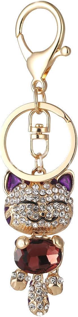 Llavero Lindo Oso Borla Pulsera Bling Rhinestone Novedad Bol | Meses Sin Interés