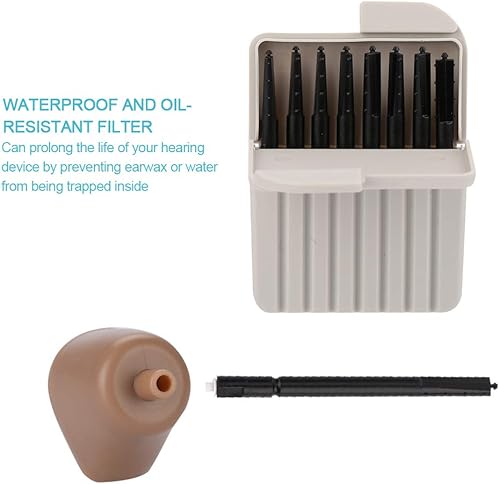 Miniatura 4 de Protectores de cera para oídos, filtro de asistencia auditiva, secadores de protección auditiva, 8 piezasjuego de protección auditiva desechable
