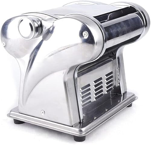 Miniatura 5 de Xuthusman 135 W Comercial Eléctrico Rodillo Sheeter Fideos Pasta Maker Máquina Máquina de Prensa Fideos Producción Inoxidable 0.157 in 110V W2Blades