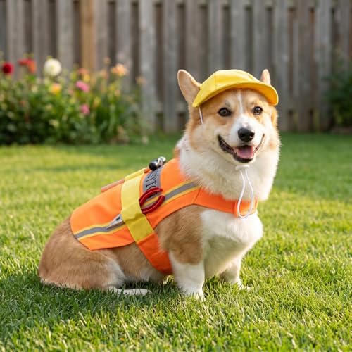 Disfraz perro adorable naranja talla M miniatura 2