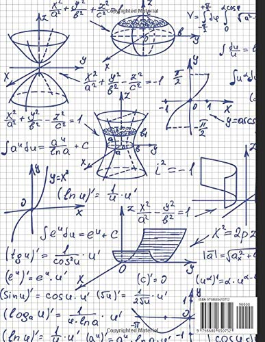 Miniatura 2 de Graph Paper Notebook Quad Ruled 5x5 Composition Notebook 100 pages(8.5 in x 11 in) 5 squares per inch Grid Paper Journal, Diary Gift for Math