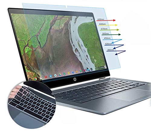 CaseBuy HP Chromebook X360 Screen Protector 14 inch Anti Glare Blue Light Filter for HP Chromebook X360 2-in-1 14