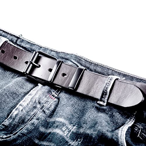 2 Pcs Black Belt Loop Keeper 1 1/2" (38mm-40mm) Metal Belt Loop Men's Belt Buckle Accessories3