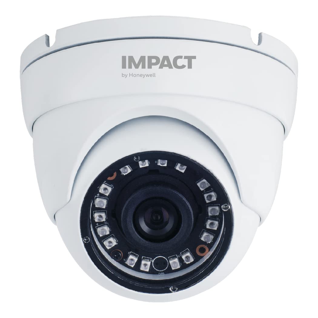 IMPACT BY HONEYWELL 2MP Dome CCTV Camera I 1080P Real time high Resolution AHD Wired Camera I 3.6MM Fixed Lens Up to 20M IR Distance I Soft OSD Controller I Made in India I Metal Housing-White-image-28