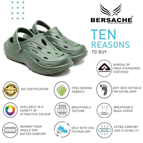 Image of BERSACHE Extra Soft Classic Casual with Back Strap Regular wear with Ultra Soft & Flexibility Technology Slipper for Men's & Boy's
