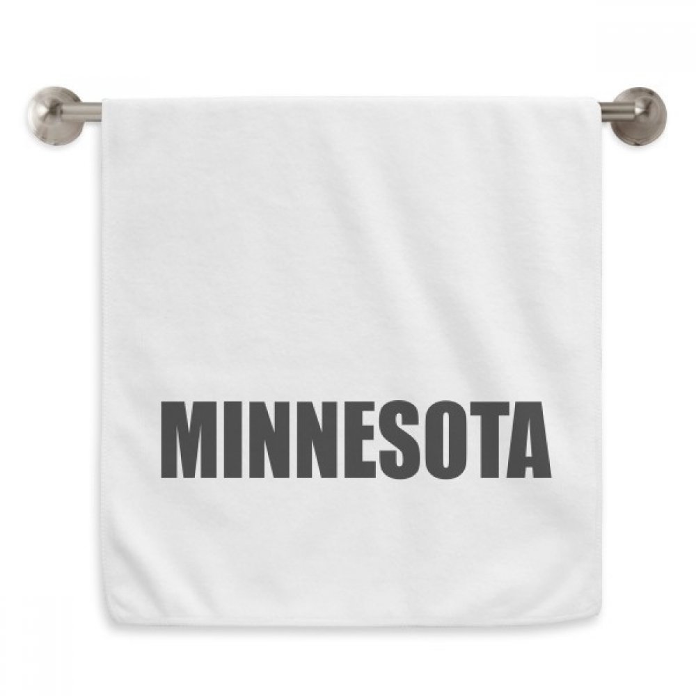 Serviette Minnesota pour invités débarbouillette blanche décoration bain