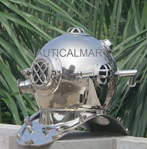 US Navy Diving Helmet Mark V Model Solid Brass Antique