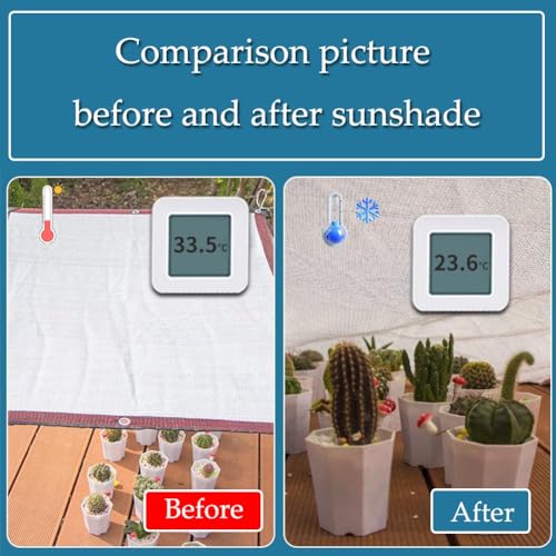 Malla de sombra resistente UV e impermeable de 8x12 m 4