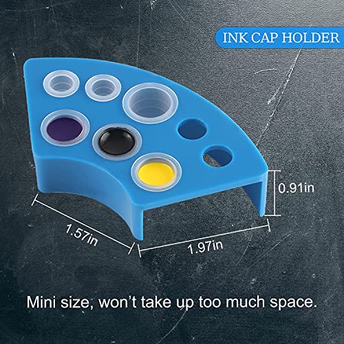 300pcs Tattoo Ink Caps with 3 Colours Tattoo Ink Cup Holders - Image 3