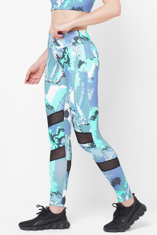 Image of Women's JUST-Dry 7 /8 DIGI CAMO Printed MESH Tights