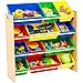 Amazon Basics Kids Toy Storage Organizer Bins - Natural/Primary