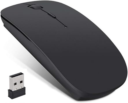 Wireless Mouse, Rechargeable, Thin, High Precision, Wireless, Compact, Optical