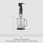 Breville le mixeur plongeant Control Grip, BSB510XL, acier inoxydable brossé