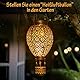 JOYCREATOR Solarlaternen für Außen 2 Stück, IP65 Wasserdicht Metall Solar Laterne für Draußen Hängend, Orientalische Solarlampen für Außen Garten Balkon Terrasse Rasen Geschenke (Heißluftballon)