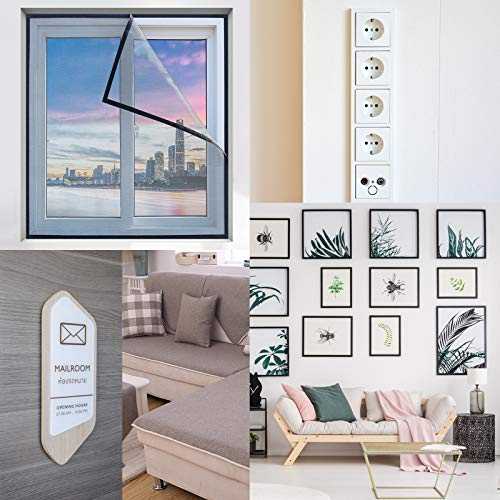Image of Hook and Loop Strips with Adhesive, 1in x 26ft Excellent Grip, Strong Sticky Back, Heavy Duty, Mounting Tape, Double Side Tape for Fixing and Hanging, Home School and Office Use, Black