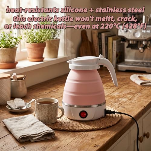 Hervidor eléctrico plegable portátil 600ml 110V miniatura 6