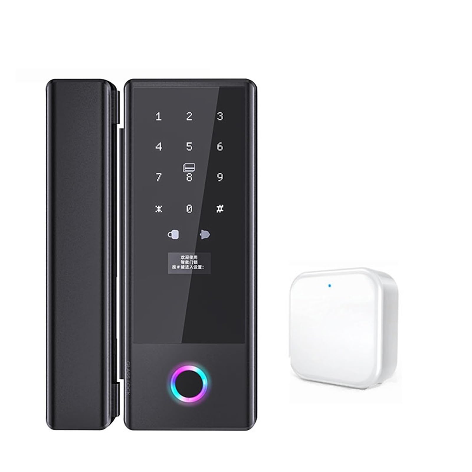 Serrure intelligente pour porte en verre coulissante biométrique avec Wifi Tuya TTlock