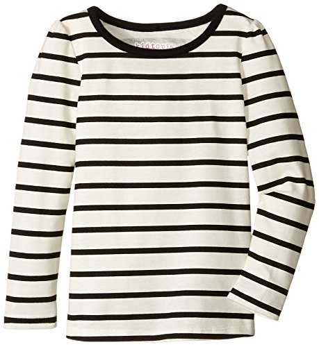 Kidtopia Little Girls' Long Sleeve Striped Tee Kidtopia Little Girls' Long Sleeve Striped Tee