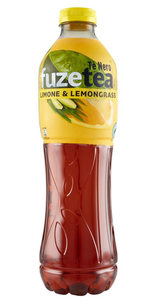 Italian Gourmet Tè Limone bevanda analcolica 18 x 1,25l Eistee Zitrone | Schwarzer Aufguss mit nota di citronella, erfrischend, PET-Flasche für, Gesamtnettogewicht 22,5 L + Kostenlos Polpa 400g