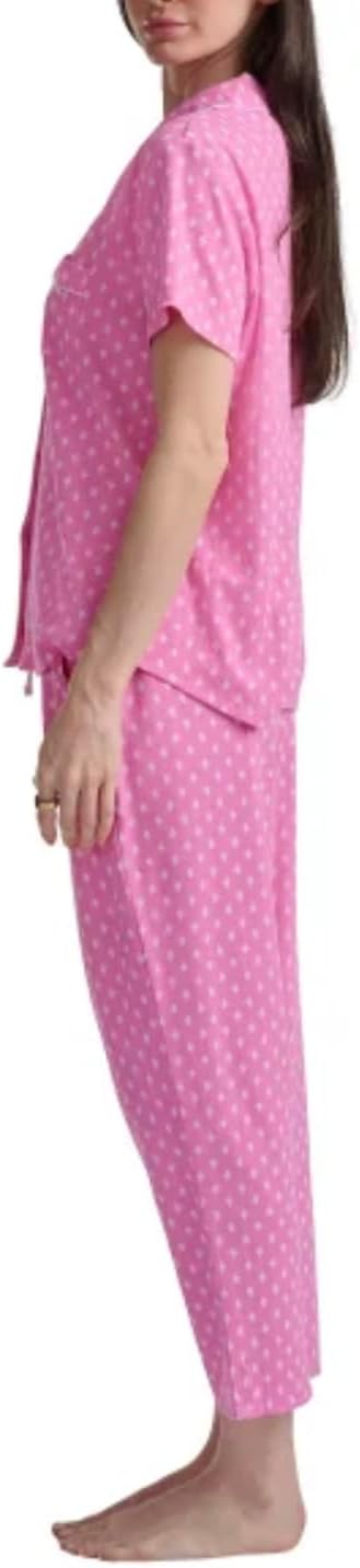 Karen Neuburger Women's Notch Collar 2-Piece Slim Leg Pajama Set - Image 2